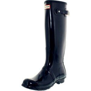 Hunter Womens Original‎ Tall Gloss Navy - Size US 5